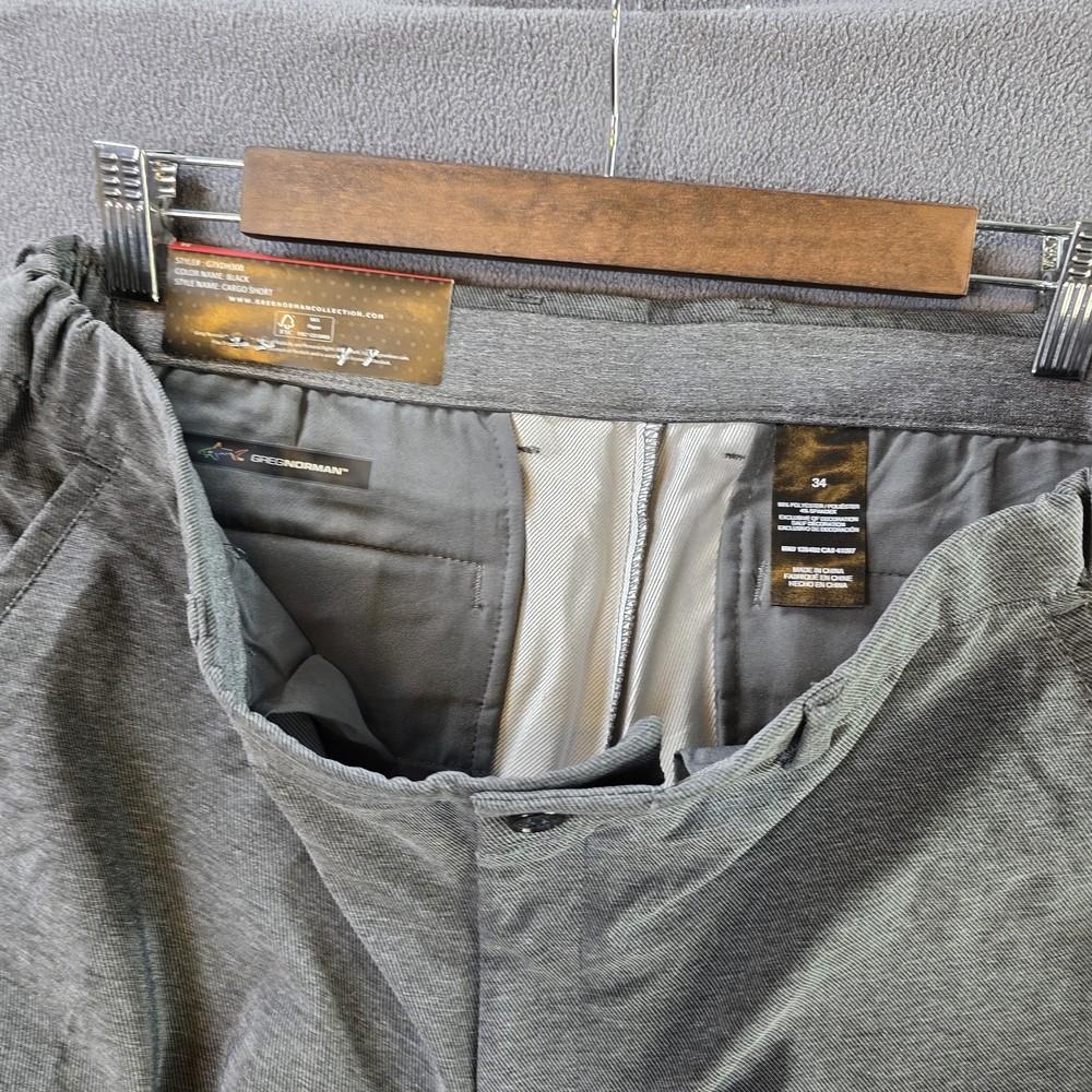 Greg Norman Performance Collection Gray Athletic Shorts - Picture 9 of 13